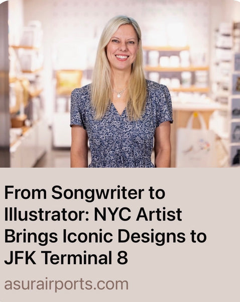 From Songwriter to Illustrator: NYC Artist Brings Iconic Designs to JFK Terminal 8